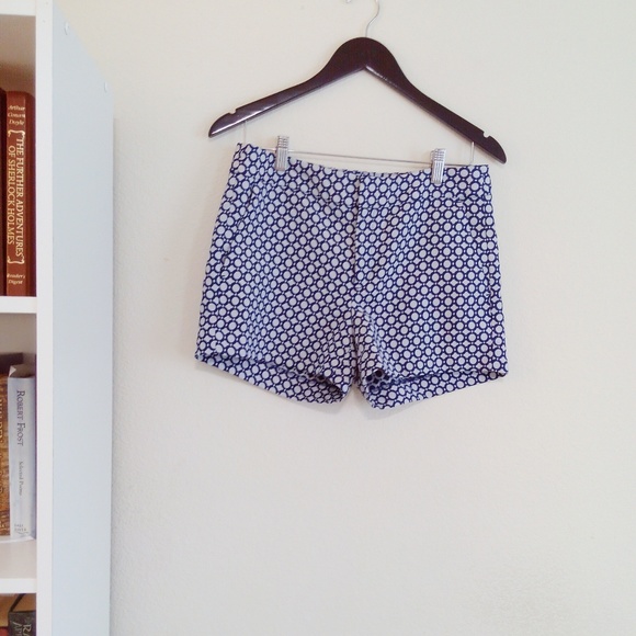 Banana Republic Pants - Banana Republic Blue and White Shorts